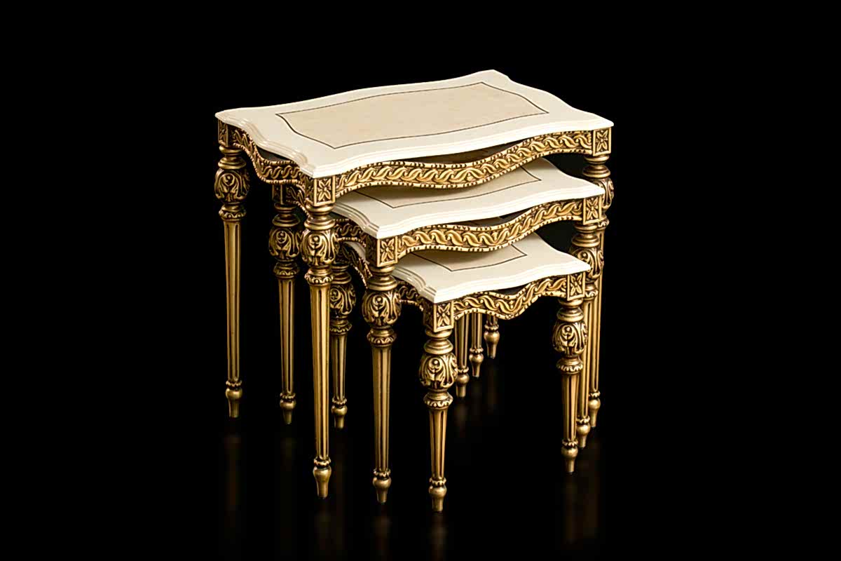 Karmen Klasik Zigon Sehpa Takımı - Second Image