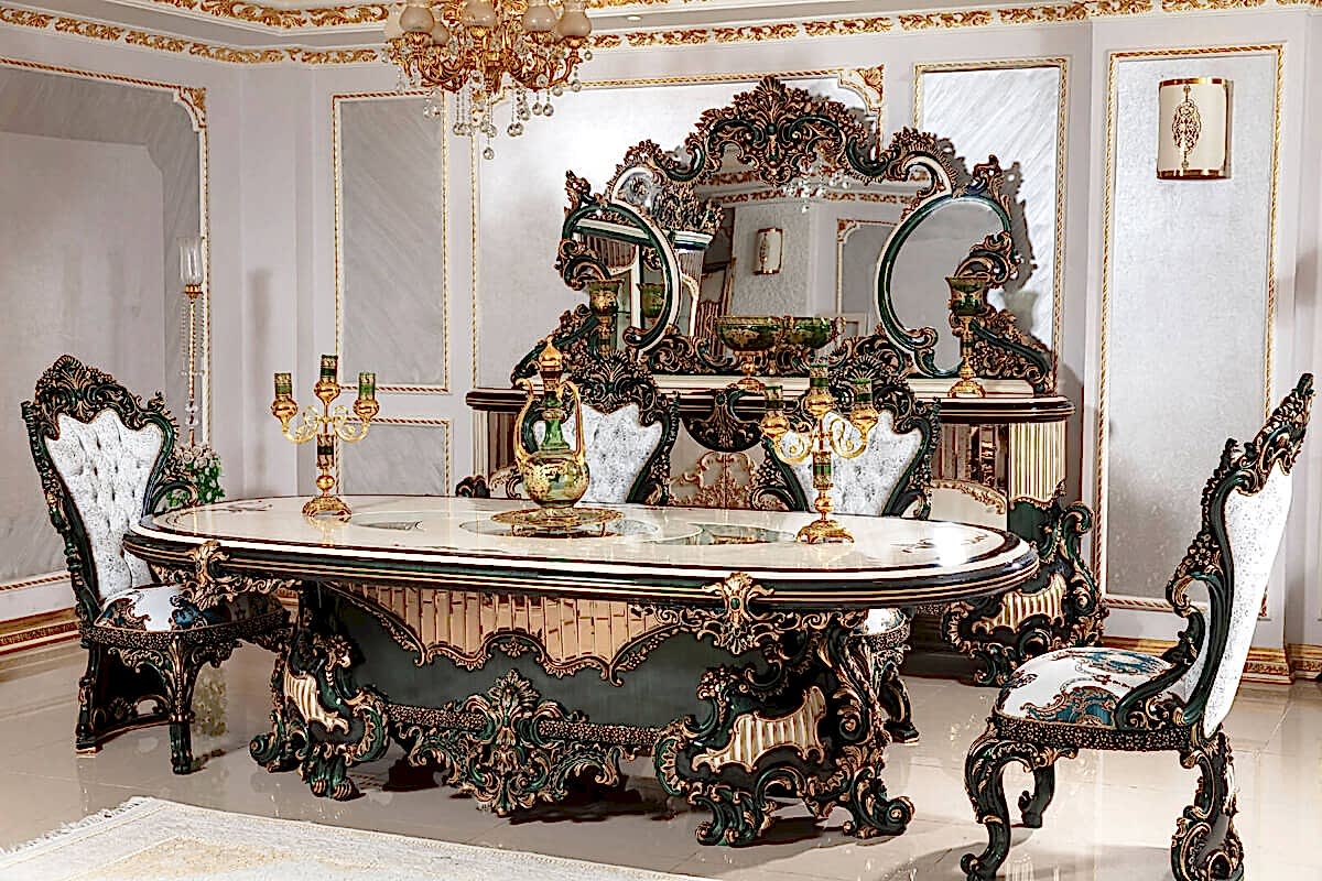 Masiva Klasik Yemek Odası Takımı - Second Image